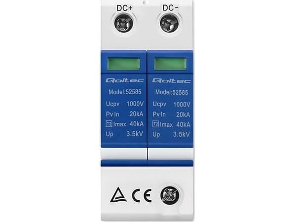 Qoltec - Overspenningsavleder (DIN-skinnemonterbar)