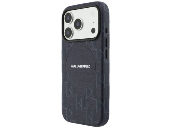 Karl Lagerfeld monogramlogo MagSafe-deksel til iPhone 17 Pro - blå