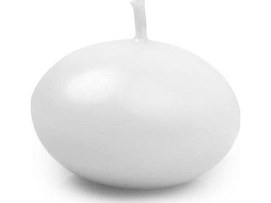 Flytande ljus frostad vit 4 cm - 50 st