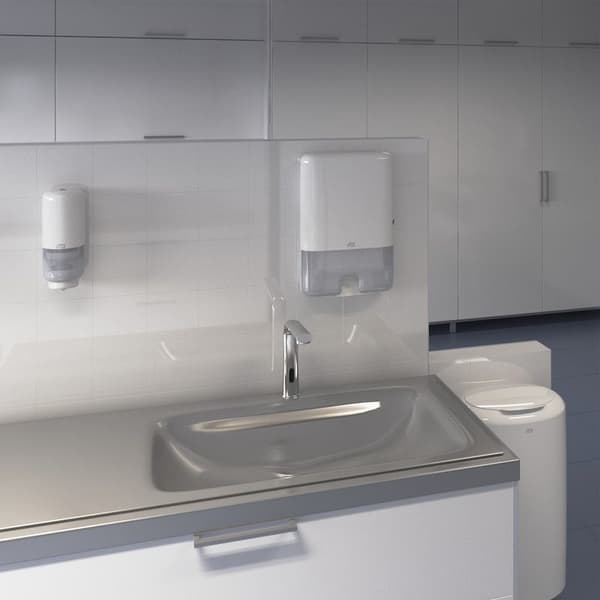 Papperskorg Tork B1 plast 50 l vit