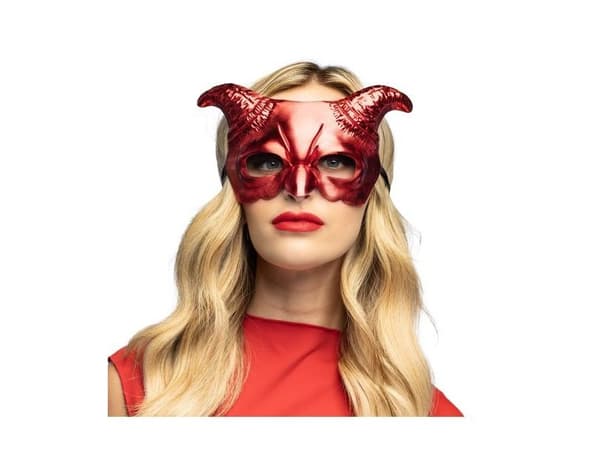 Rød dæmon øjnmaske