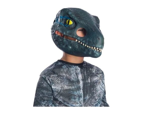 Blue dinosuar maske, barn