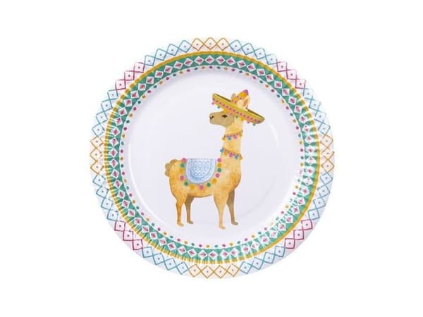 Paptallerkner med lama
