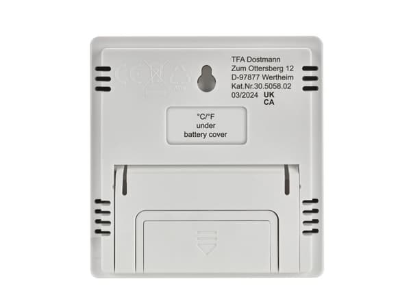 TFA-Dostmann 30.5058.02, Digital, Rektangulär, AAA, 1,5 V, 22 mm, 95 mm