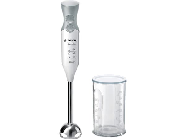 Bosch ErgoMixx MSM66110 - Handmixer - 600 W - vit/telegrå