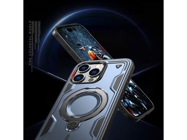 Hurtel Hybrid Armor Trendy Deksel med MagSafe til iPhone 16 Pro Max - blå