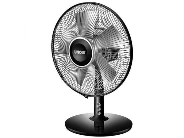 UNOLD Silverline 86817 - Fläkt - bord - 25 cm - svart/silver
