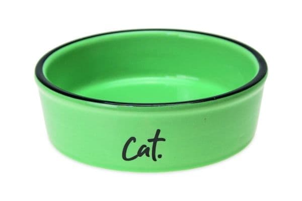 Ceramic Cat Bowl Karlie 250Ml Green