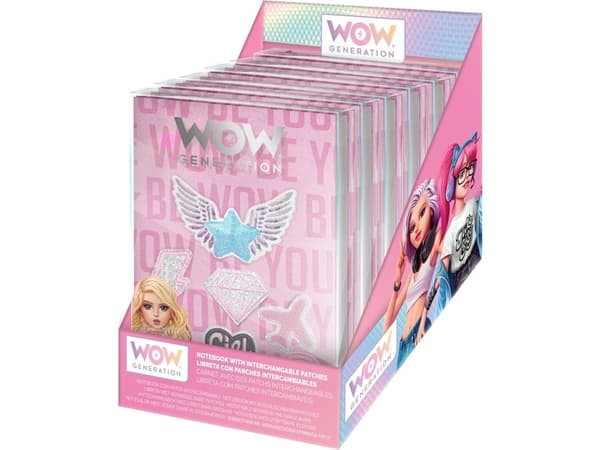 WOW® Generation, Anteckningsbok med lappar, linjerade blad