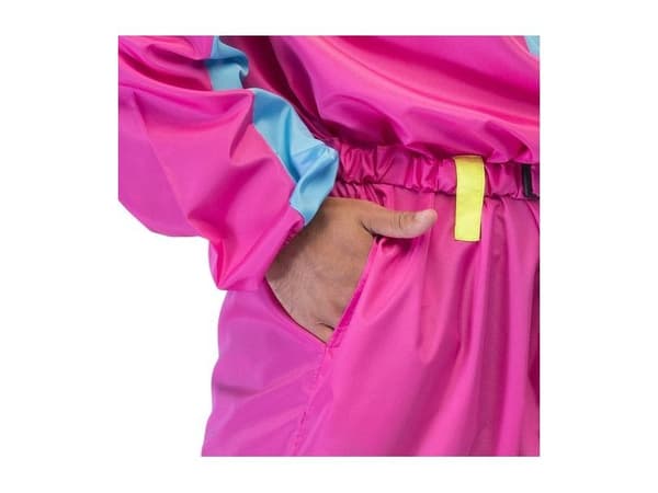 Rosa skidräktmaskerad för män (70/80-tal)