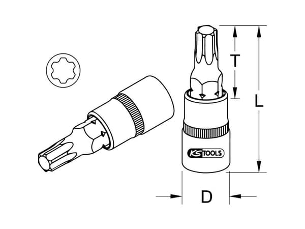 KS Tools topnøkkel IP 10 1/4
