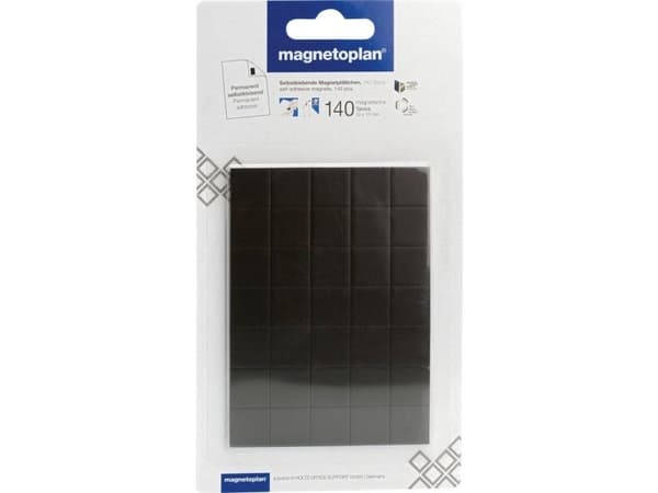 Magnetoplan 15501, Whiteboard-magnet, Sort, 15 mm, 15 mm, 140 stykker