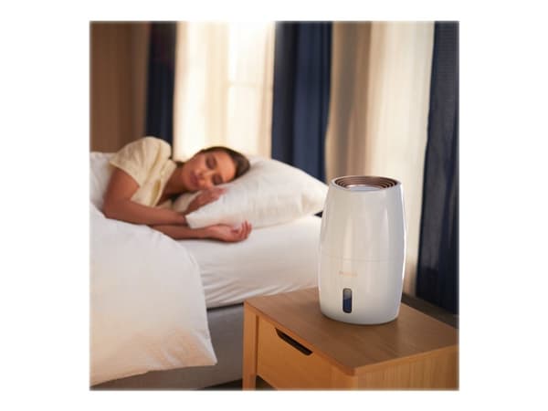 Philips 2000-serien HU2716 - Luftfugter - på bord - vit/rosenguld