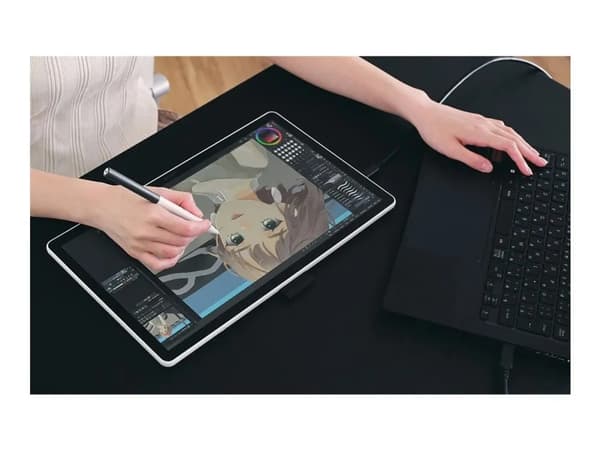 Wacom One 14 - Digitaliserer m/ LCD display - 30.9 x 17.4 cm - elektromagnetisk - kablet - USB-C