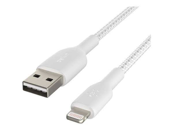 Belkin BoostCharge - Lightning-kabel - Lightning hane till USB hane - 2 m - vit