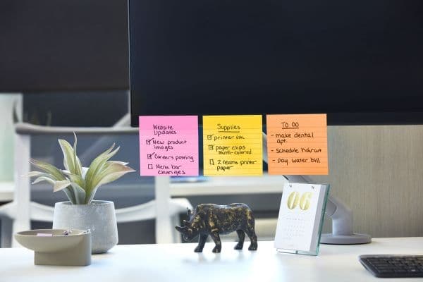 Post-it Super Sticky Large Notes Carnival, linjerede, 101x 101mm, pakke a 6 stk