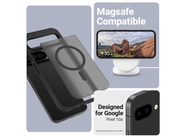 Crong CRGHMMGPX10ABLK, Etui, Google, Google Pixel 10a, 16 cm (6.3"), Svart, Translucent