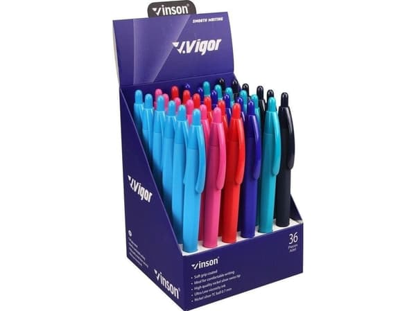 Vigor G2 automatisk kulspetspenna blå (36 st)