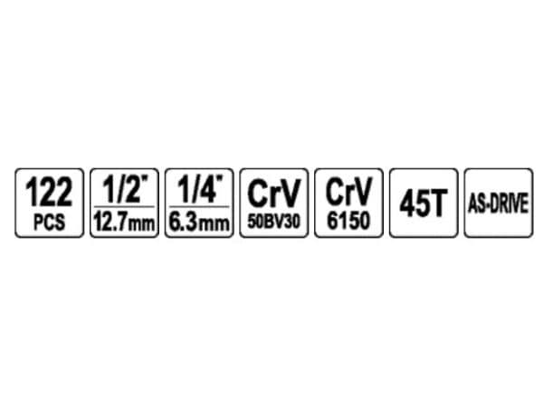 STHOR-TYÖKALUT 122 KPL 58690