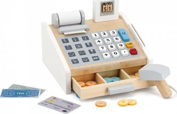 Viga 44527 grå/vit kassaapparat i butik