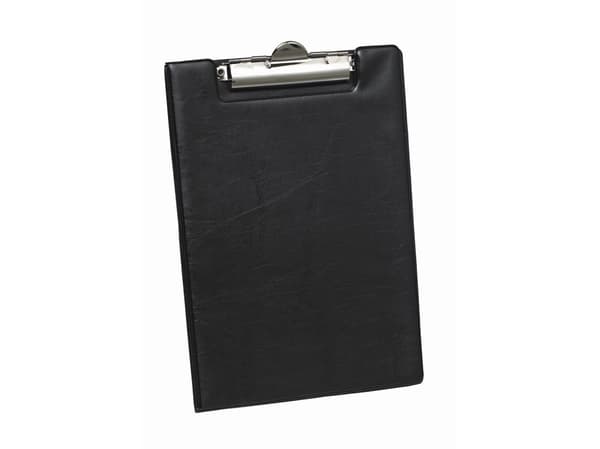 Clipboard A5 sort dobbelt clipboard med forside