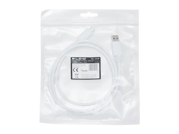 USB Blow USB-A-kabel - 1 m hvit (66-103#)