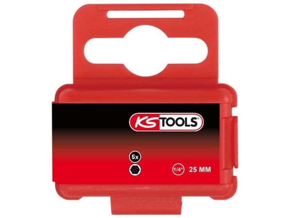 KS TOOLS 1/4" CLASSIC sekskantbits, 25 mm, 2,5 mm (911.2386)