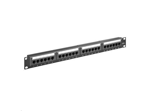 MicroConnect - Patch-panel - CAT 6 - UTP - RJ-45 X 24 - svart - 19"