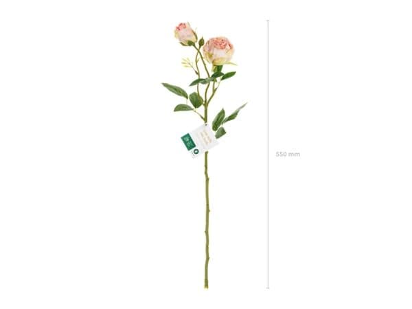 Lys rosa rose, 1 stk