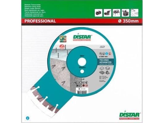 DISTAR diamantklinga TECHNIC ADVANCED 350 x 3,5/2,5 x 25,4 mm