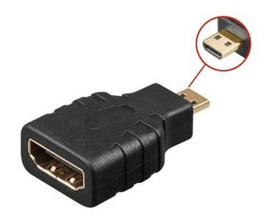 PremiumCord HDMI - microHDMI F/M, HDMI, microHDMI, Sort
