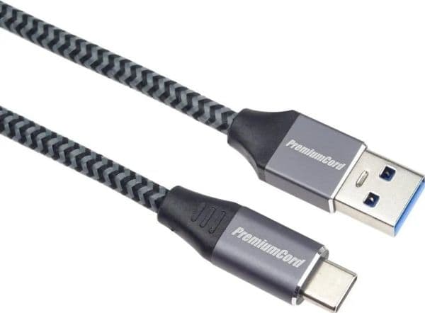 PremiumCord USB-kabel USB-A til USB-C 3 m - sølv (ku31cs3)