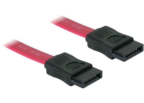 DeLOCK SATA Cable - 0.3m, 0,3 m, SATA II, Punainen