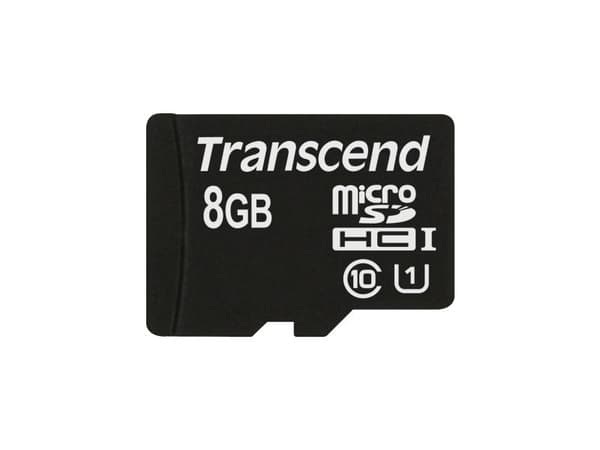 Transcend microSDHC Class 10 UHS-I (Premium) - Flash-minneskort - 8 GB - UHS Class 1 / Class10 - microSDHC UHS-I