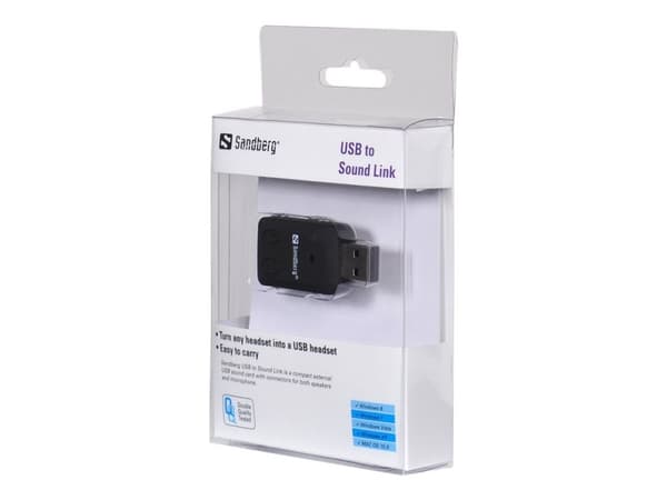 Sandberg USB to Sound Link - Lydkort - stereo - USB