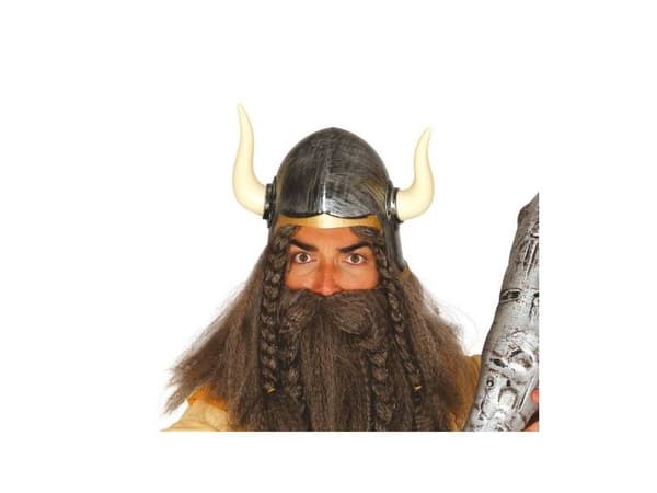 Vikinghjelm med horn