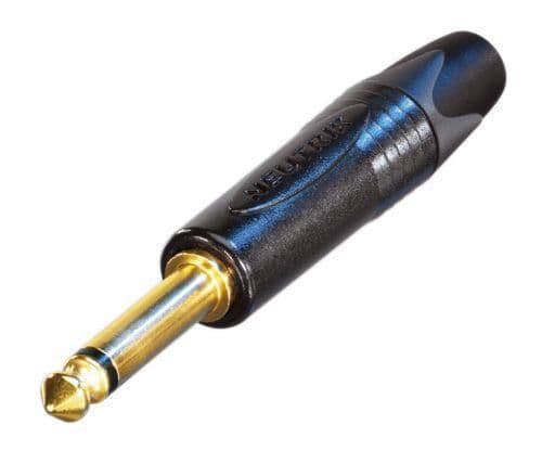 Neutrik NP2X-B, Sort, Guld, 1 mm², 50 V, 50 V, Sort krom