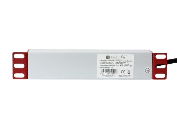 Techly 10" 1U 4x Schuko 1.8m PDU virtapiiri (I-CASE M10-4ITY)