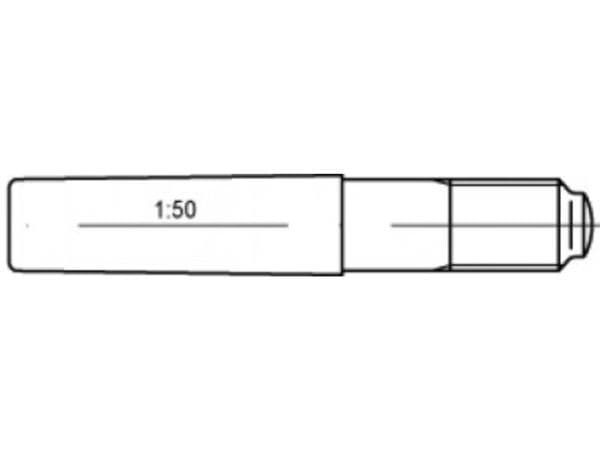 TOOLCRAFT keglesøm 14 mm stål, 10 stk