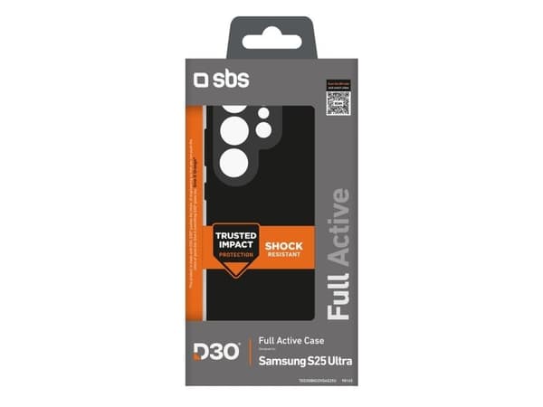 D3O Black cover Samsung S25 Ultra, black