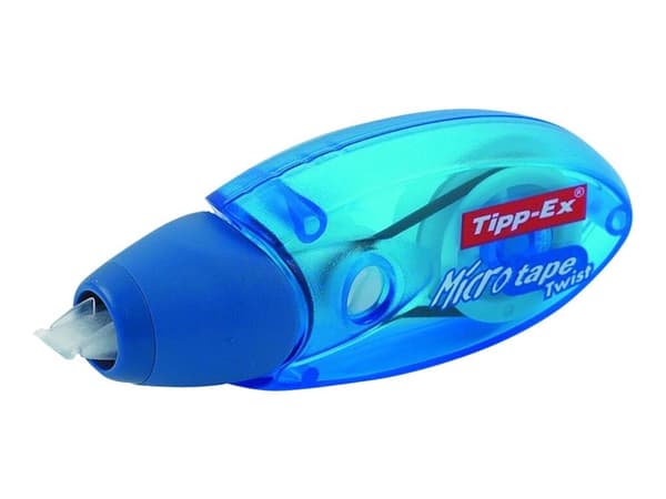 BIC Micro Tape Twist, Sininen, 8 m, 5 mm, Laatikko, 10 kpl