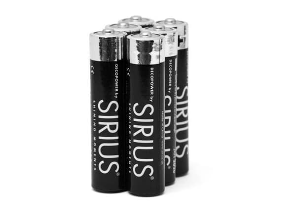 Sirius DecoPower AAA-batterier - 6 st