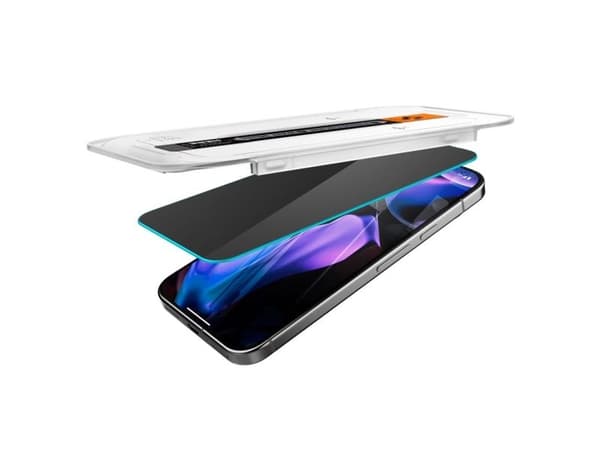 Spigen GLAS.tR EZ Fit, Google, Pixel 9/Pixel 9 Pro, Svart, 2 styck