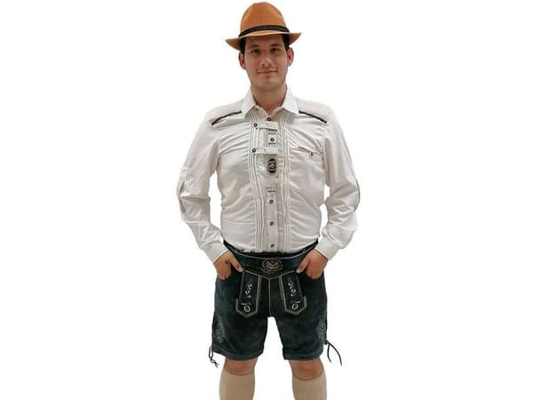 Ægte Lederhosen, blå