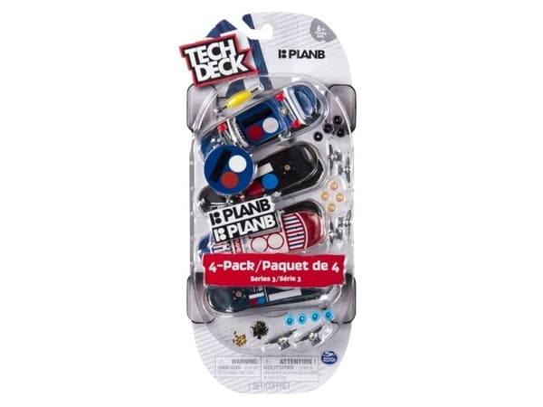 Tech Deck 4-pack multipack assorterad