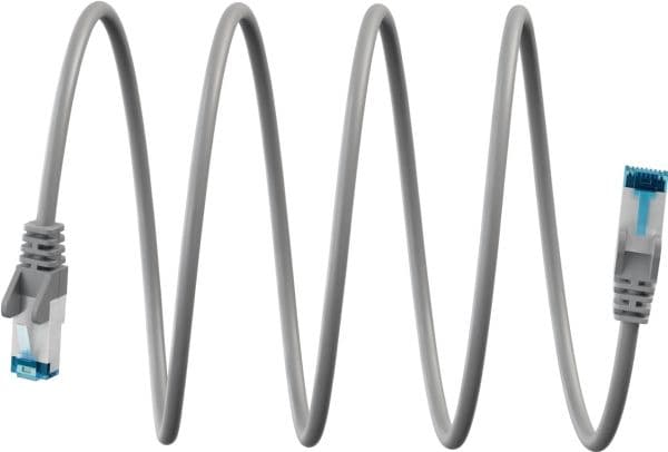 Ultraflexibel patchkabel CAT 6 A, S/FTP (PiMF), grå
