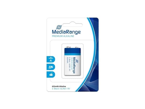 MediaRange Premium E-Block - Batteri 6LR61 - Alkalisk