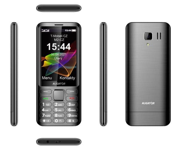 Aligator D950, Perusmalli, Kaksois-SIM, 8,89 cm (3.5"), Bluetooth, 2000 mAh, Musta