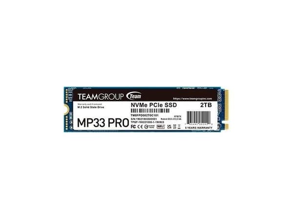 Team Group MP33 PRO, 2 TB, M.2, 2100 MB/s