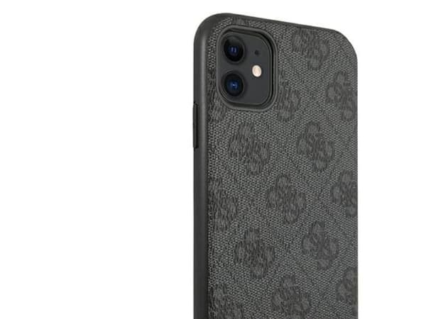 Guess 4G Triangle Collection-etuier til iPhone 11 6,1" / Xr - grå